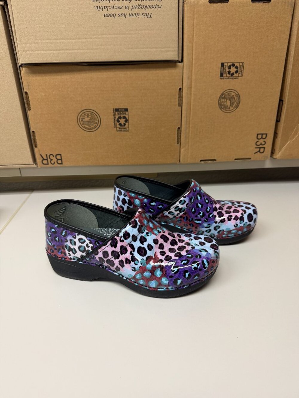 Dansko Professional XP 2.0 clog - purple leopard - size 41